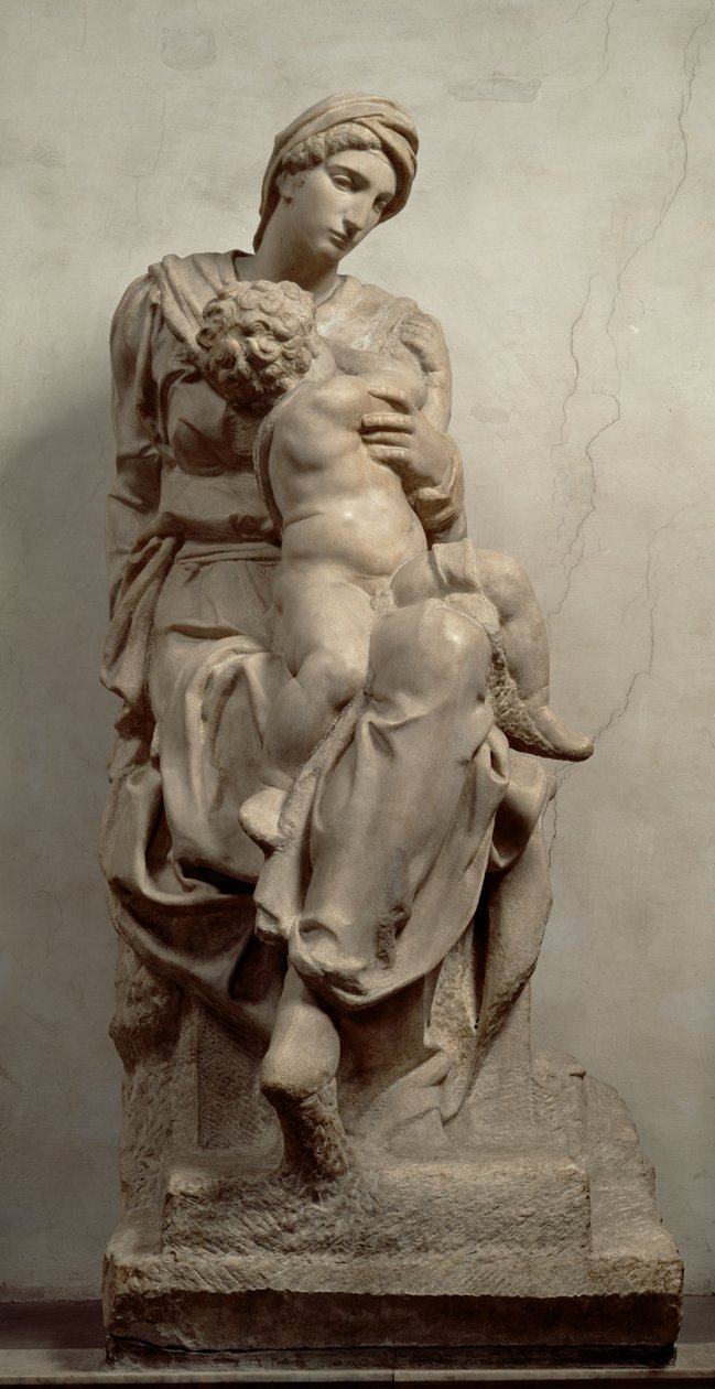 A Szűz és a Gyermek (márvány) (lásd még: 63079) alkotó: Michelangelo Buonarroti