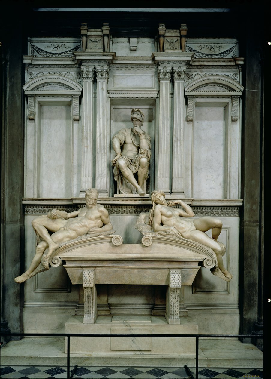 Lorenzo de Medici (1449-92) síremléke 1520-34 (márvány) alkotó: Michelangelo Buonarroti