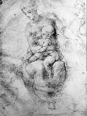 Szűz és Gyermek alkotó: Michelangelo Buonarroti