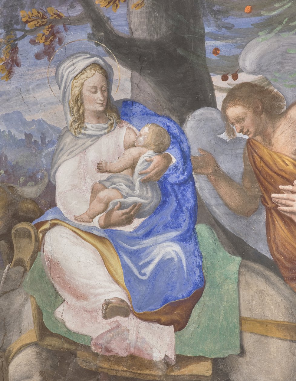 Jelenetek Szűz Mária életéből, 3498750 és 3498755 részlet alkotó: Michelangelo Carminati