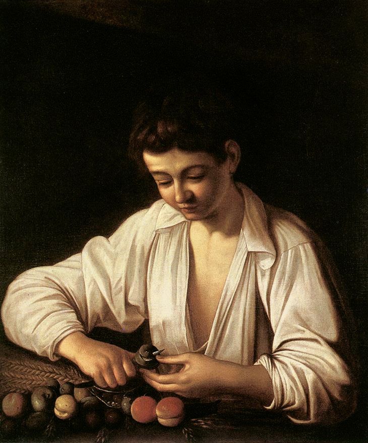 Gyerekeket hámozó fiú alkotó: Michelangelo Merisi Caravaggio