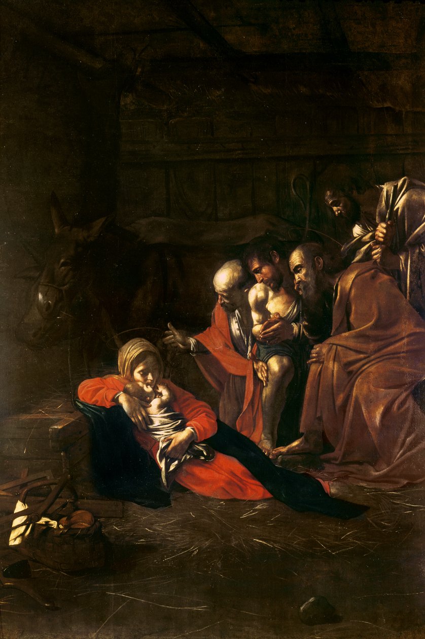 A Pásztorok imádata alkotó: Michelangelo Merisi Caravaggio
