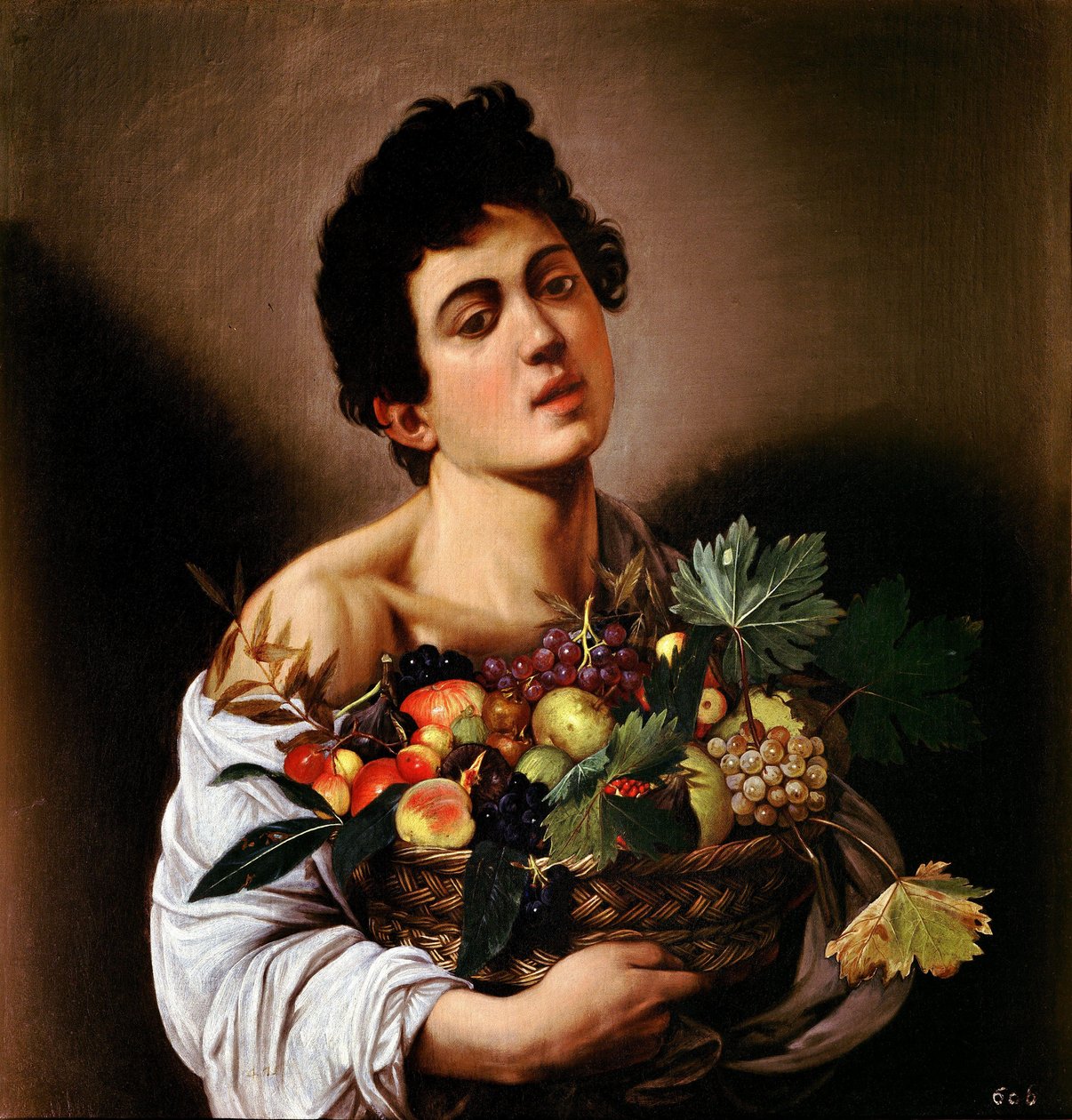 Fiú egy kosár gyümölccsel alkotó: Michelangelo Merisi Caravaggio