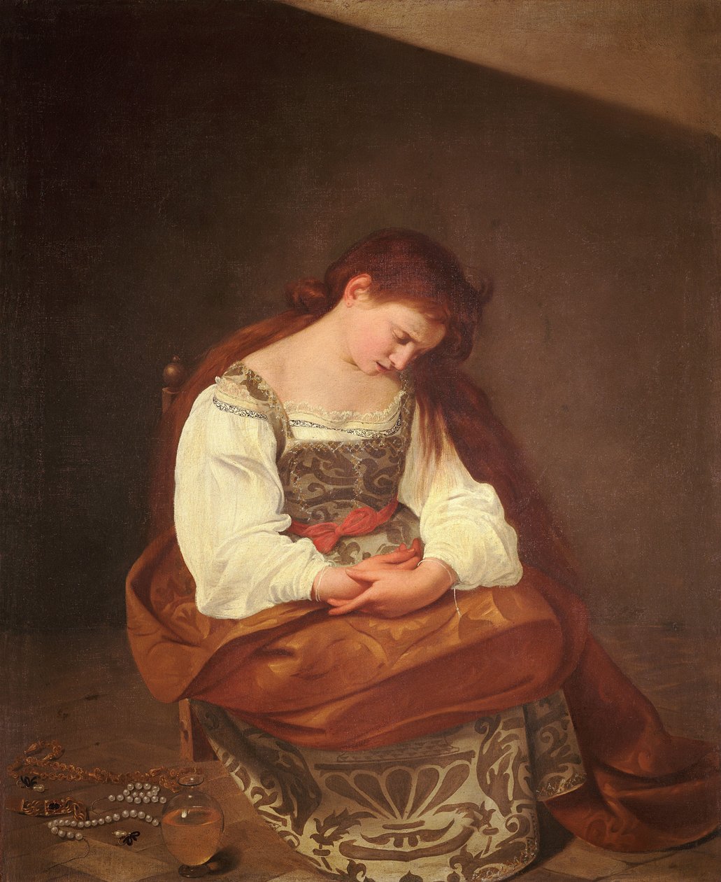Bűnbánó Magdolna alkotó: Michelangelo Merisi Caravaggio
