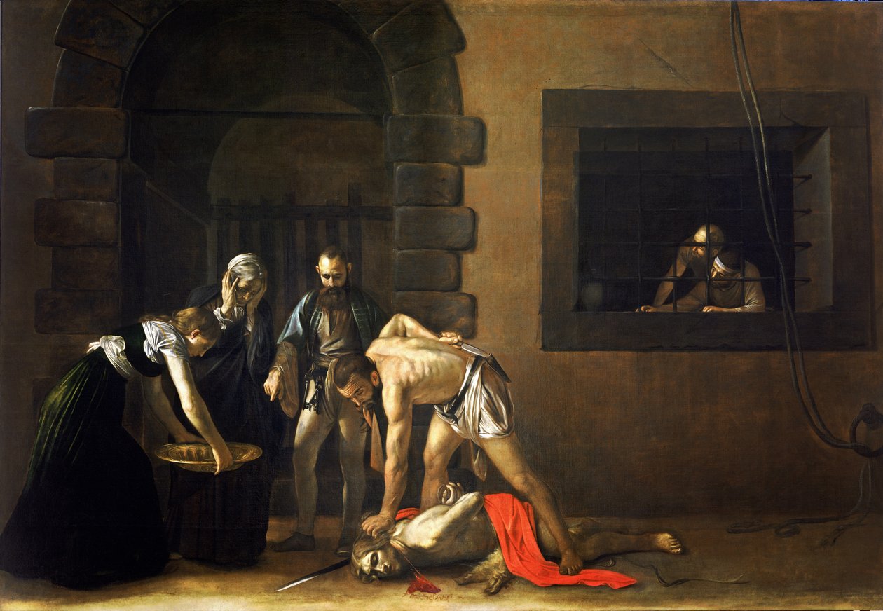 Keresztelő Szent János lefejezése alkotó: Michelangelo Merisi Caravaggio