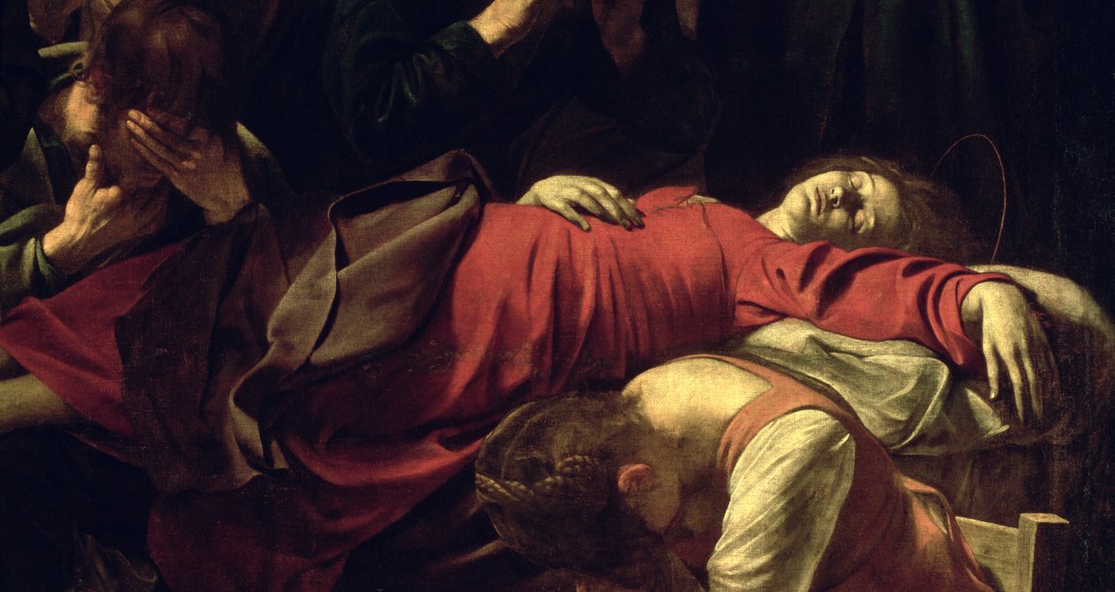 A Szűz halála, 1605-06 (3678. részlet) alkotó: Michelangelo Merisi Caravaggio