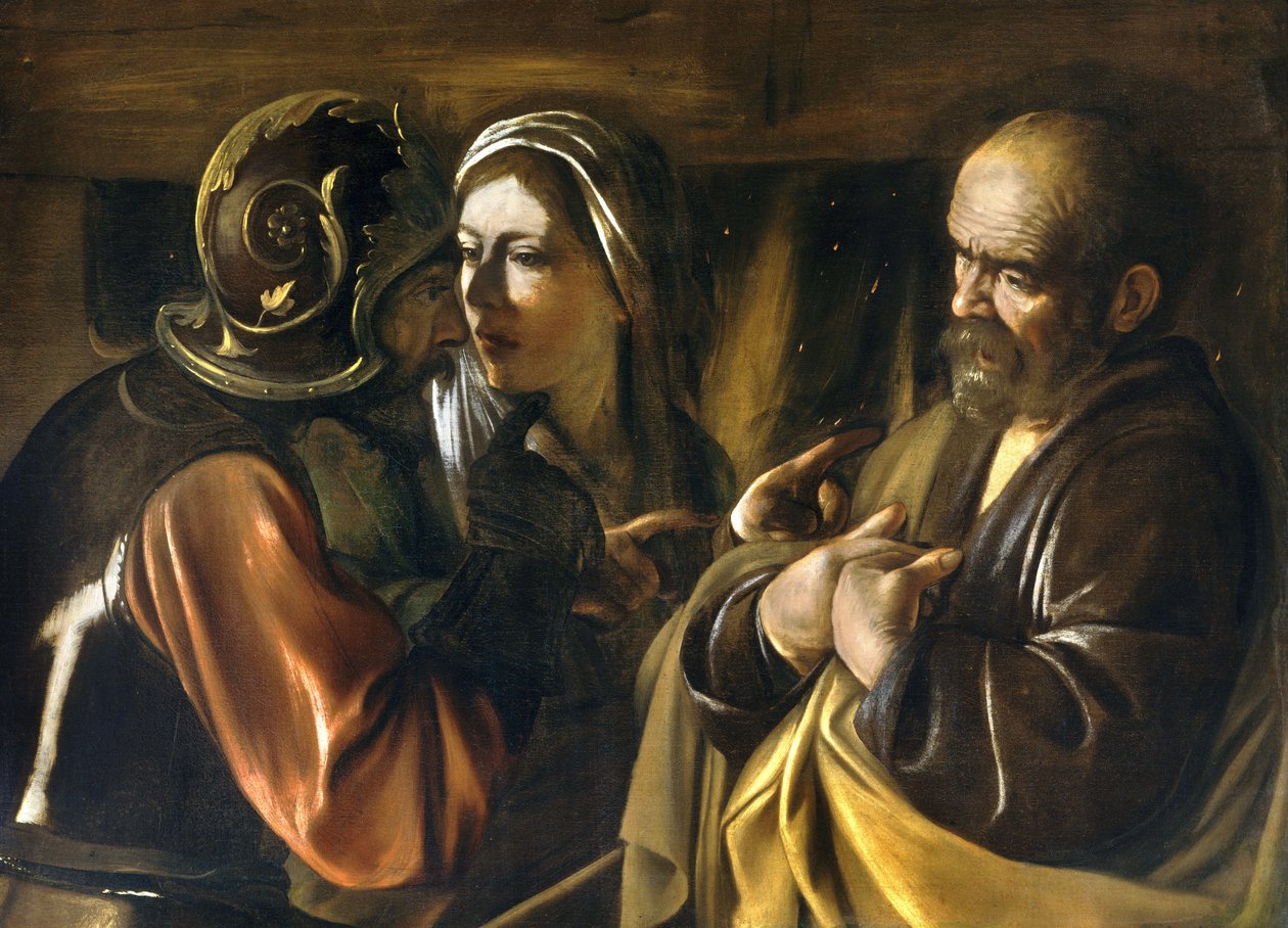 Szent Péter tagadása alkotó: Michelangelo Merisi Caravaggio