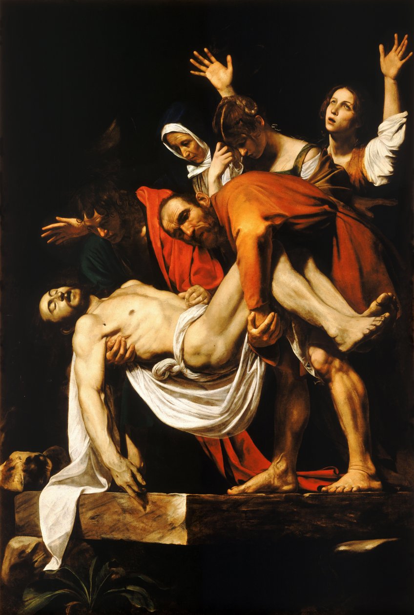 Krisztus temetése alkotó: Michelangelo Merisi Caravaggio