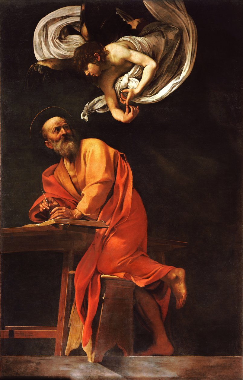 Szent Máté ihletése alkotó: Michelangelo Merisi Caravaggio