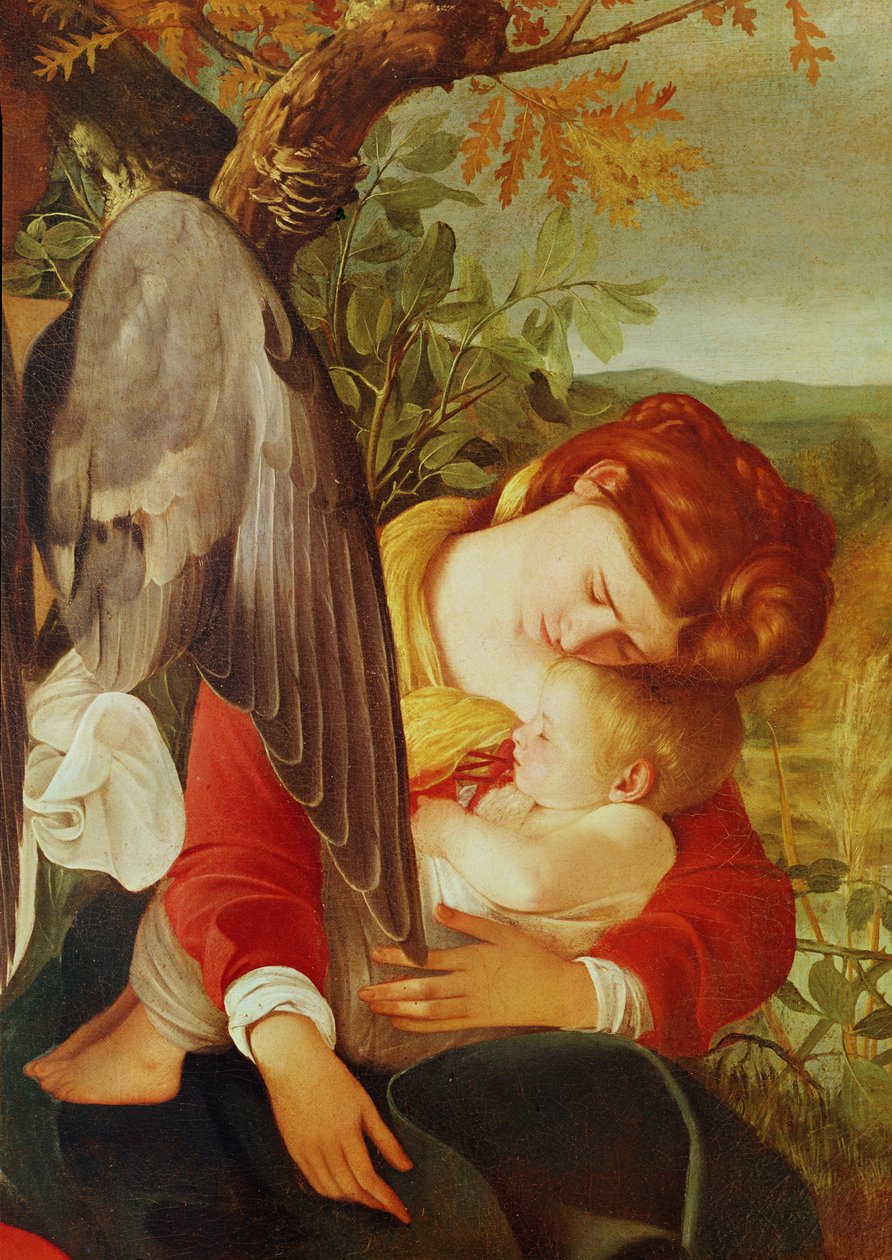 Pihenés az egyiptomi menekülésen, 1603 körül (részlet) alkotó: Michelangelo Merisi Caravaggio