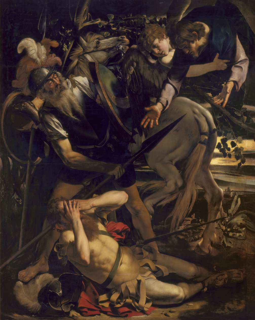 Szent Pál megtérése alkotó: Michelangelo Merisi Caravaggio