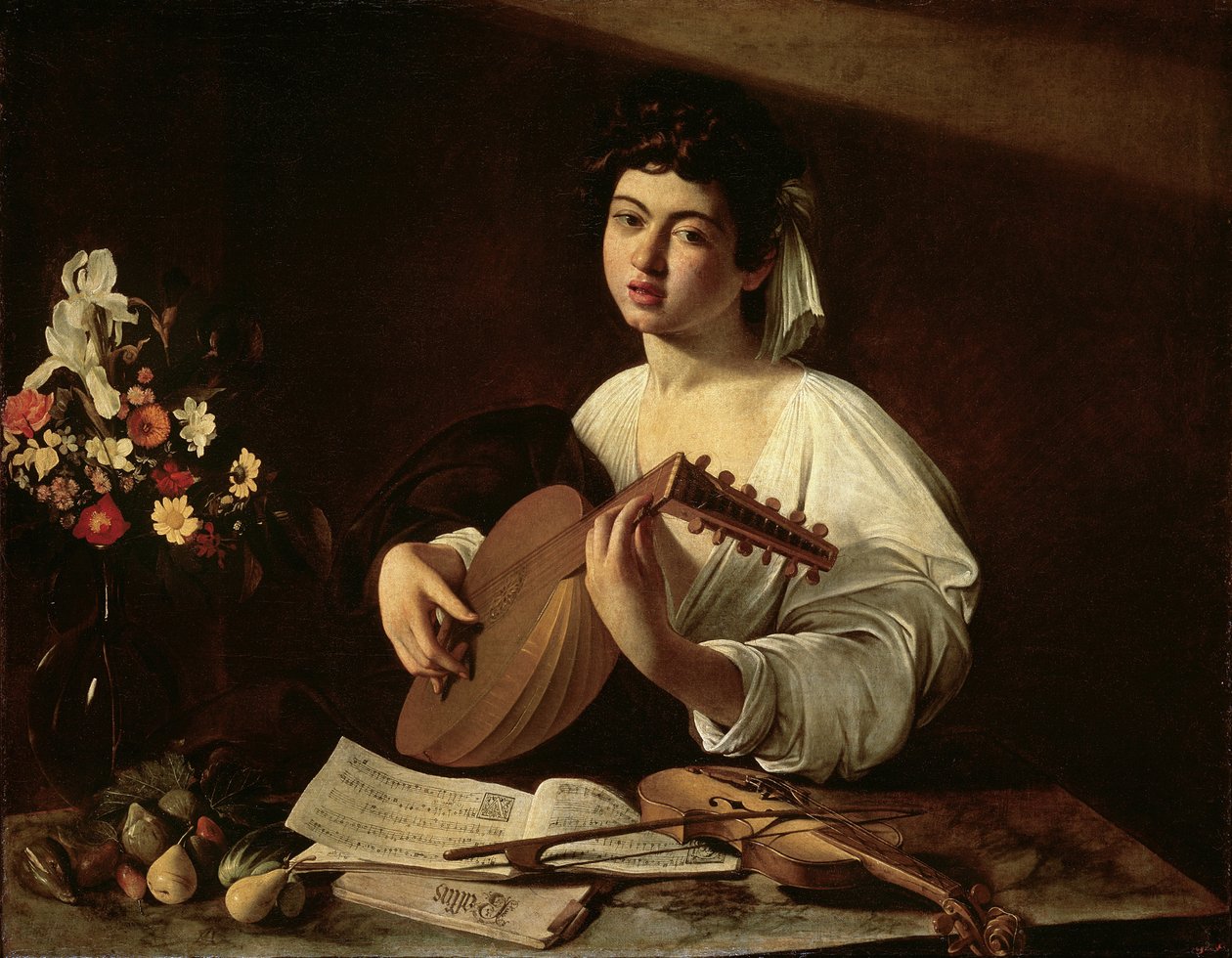 A lantos, 1595 körül alkotó: Michelangelo Merisi Caravaggio