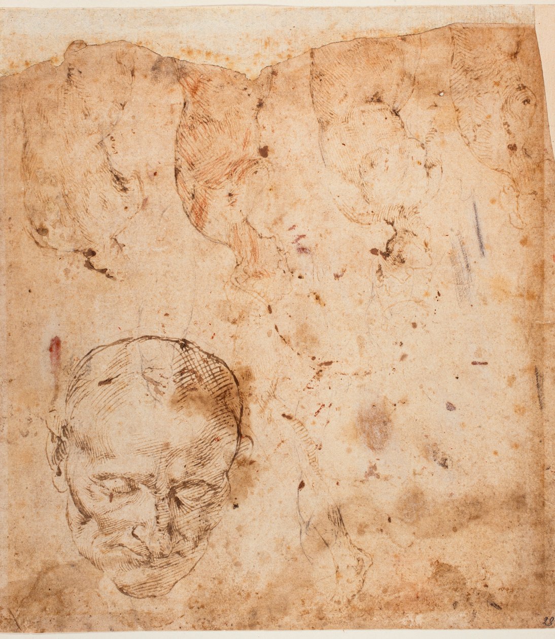 Ábra tanulmányok alkotó: Michelangelo (after) Buonarroti