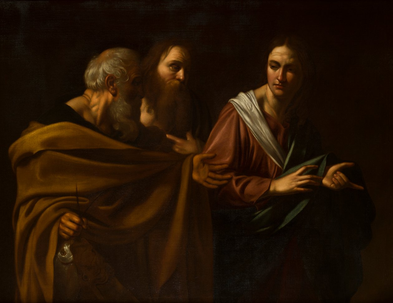 Szent Péter és András elhívása, 1593-1610 körül (olaj, vászon) alkotó: Michelangelo (after) Caravaggio
