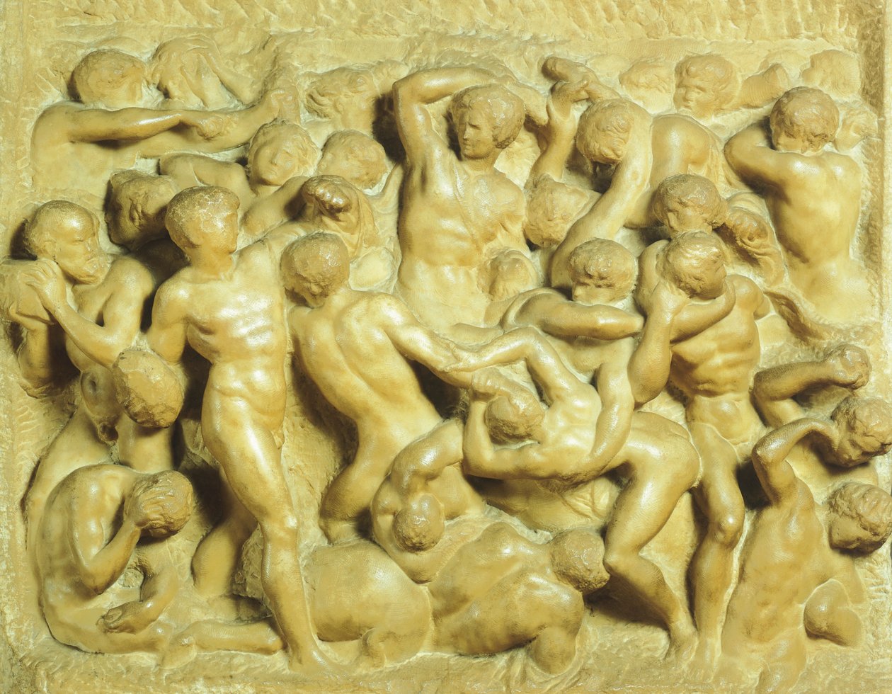 Lapith csata kentaurok ellen Michelangelo (1475-1564), márvány, 80 5x88 cm alkotó: Michelangelo Buonarroti