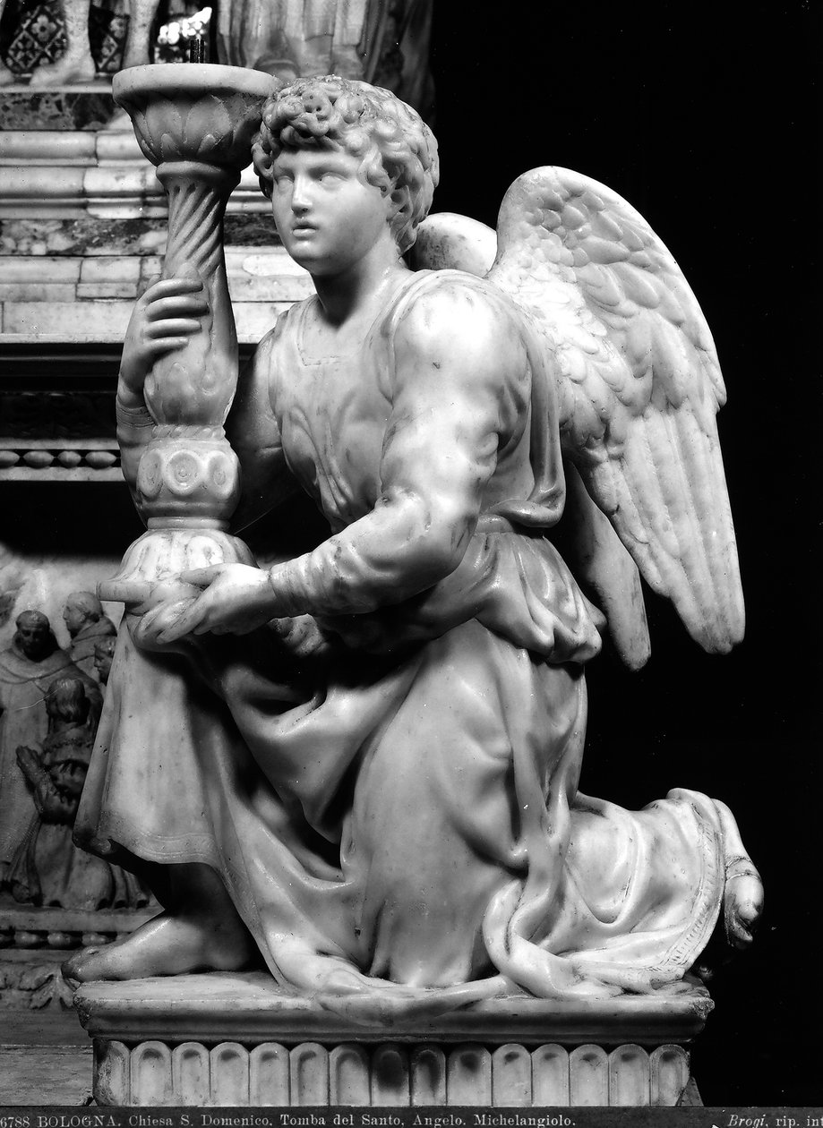 Gyertyatartó angyal a Szent Domonkos bárkából alkotó: Michelangelo Buonarroti