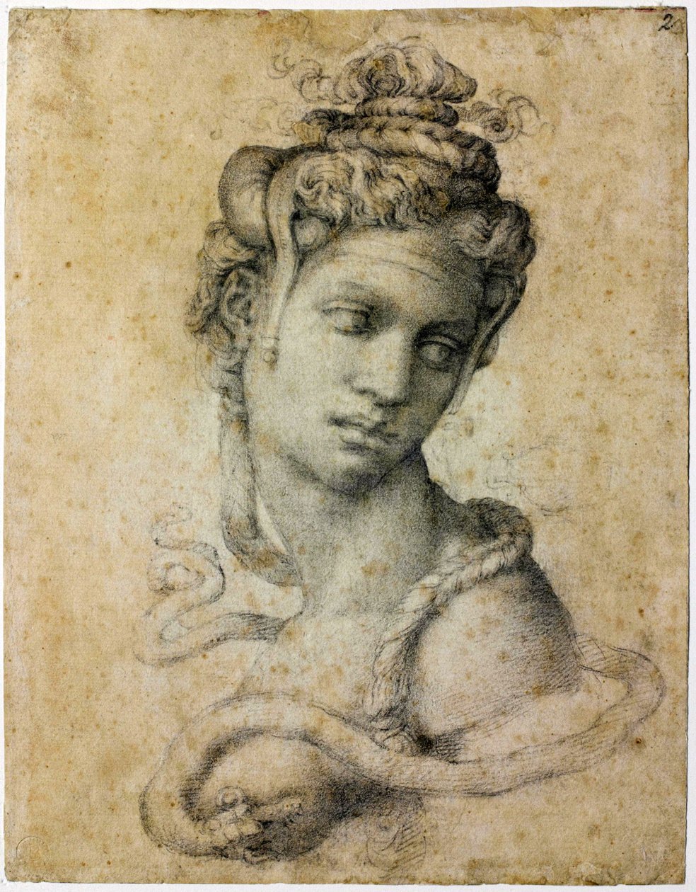 Kleopátra, 1535 körül alkotó: Michelangelo Buonarroti