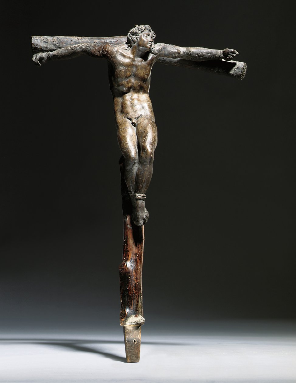 Krisztus, a jó tolvaj és a rossz tolvaj keresztrefeszítési csoportja alkotó: Michelangelo Buonarroti