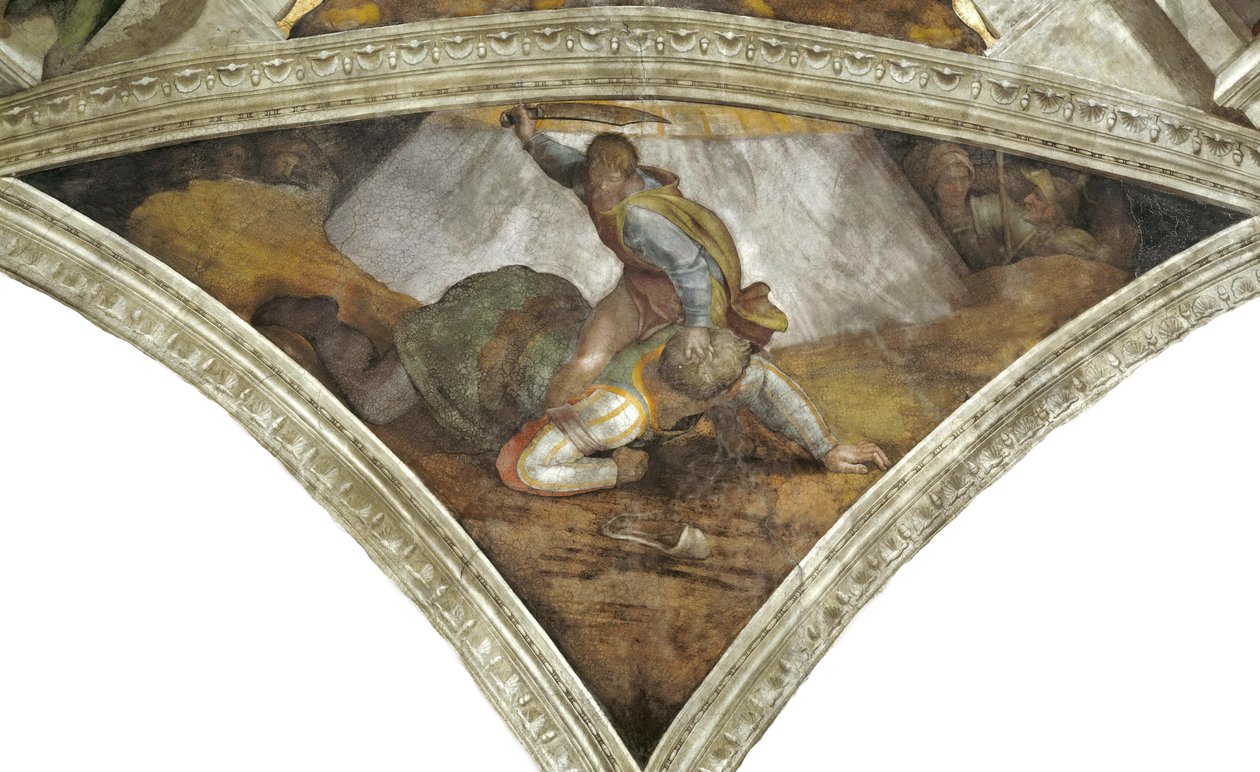 Dávid és Góliát alkotó: Michelangelo Buonarroti