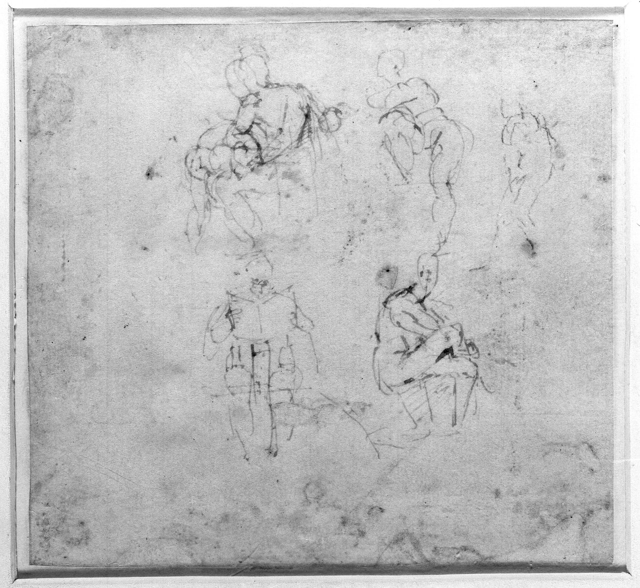 Ábratanulmány, 1511 körül alkotó: Michelangelo Buonarroti