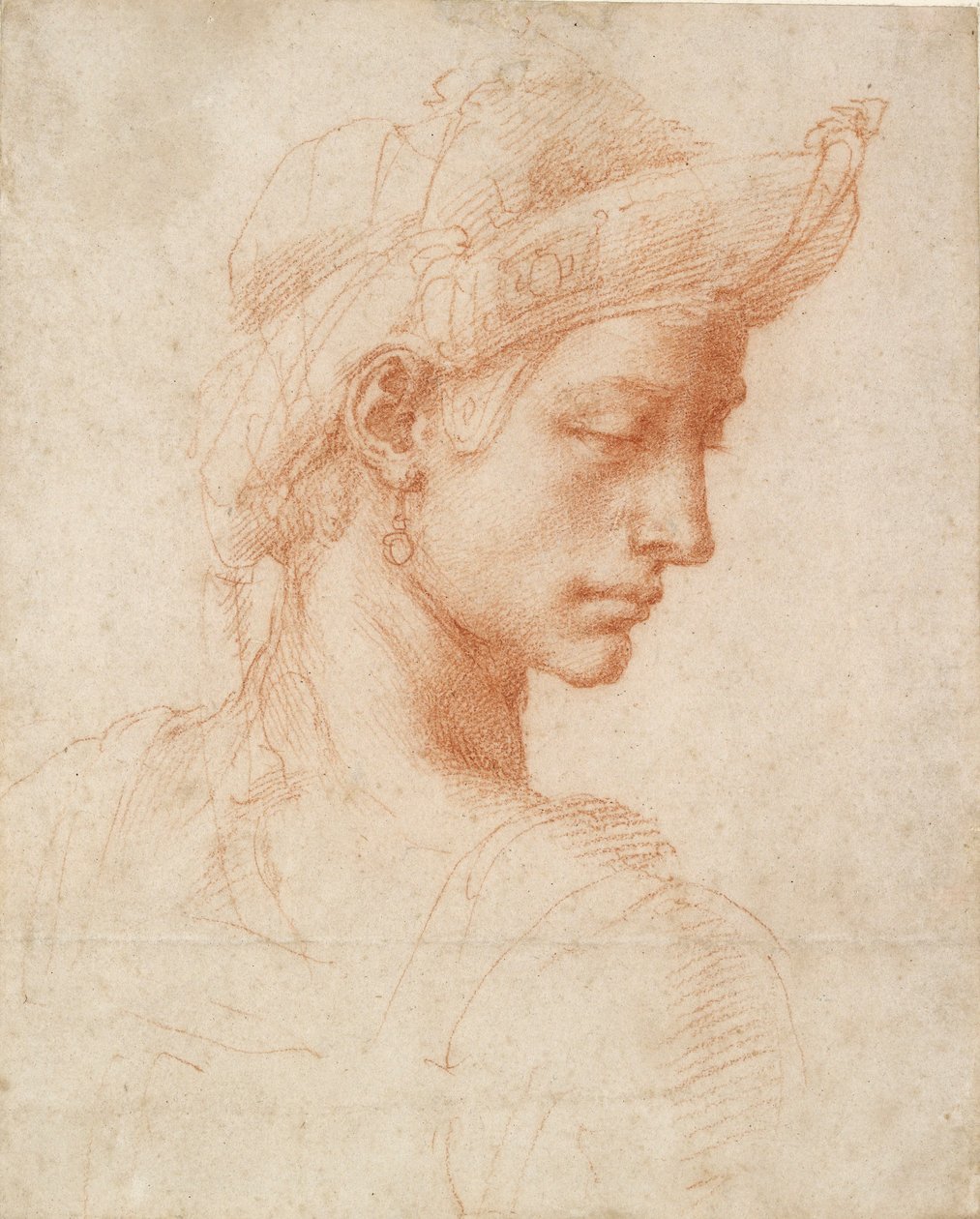 Ideális fej, 15. század vége – 16. század eleje alkotó: Michelangelo Buonarroti