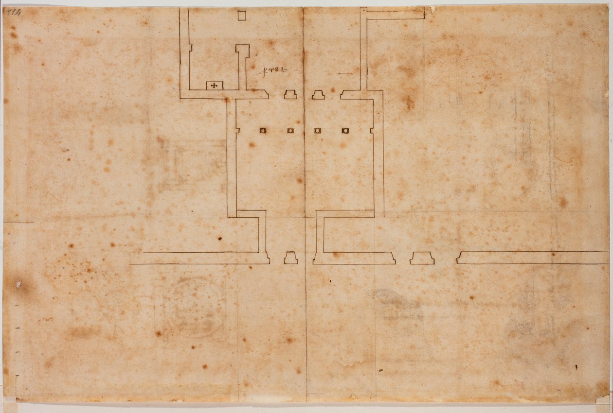San Silvestro in Capite infrastrukturális terve alkotó: Michelangelo Buonarroti