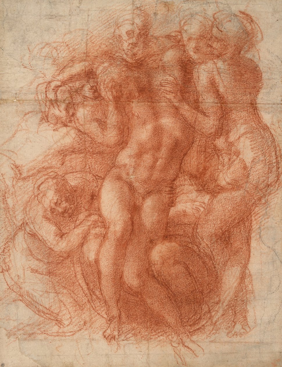Siralom, 1530 körül (vörös kréta) alkotó: Michelangelo Buonarroti