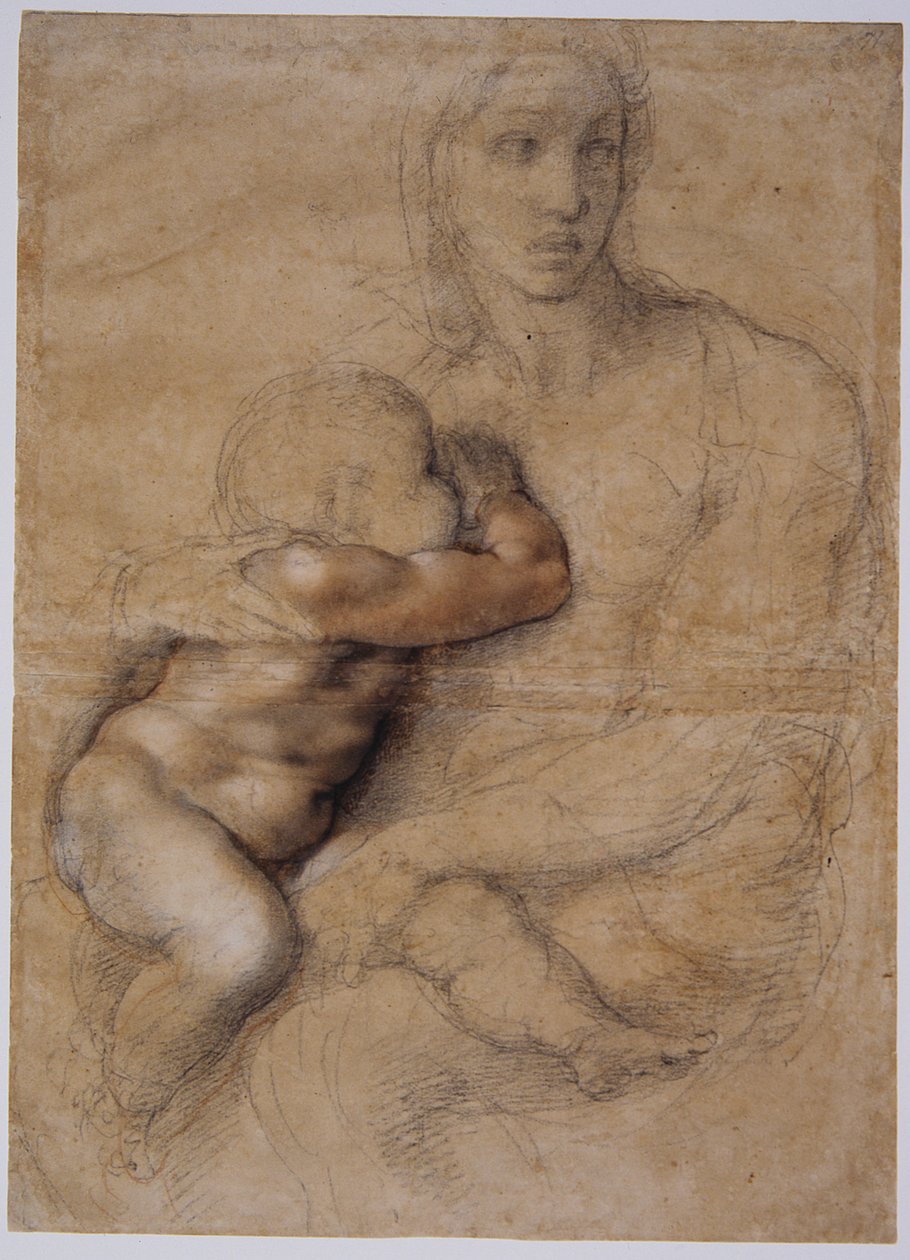 Madonna és gyermeke, c. 1525 alkotó: Michelangelo Buonarroti