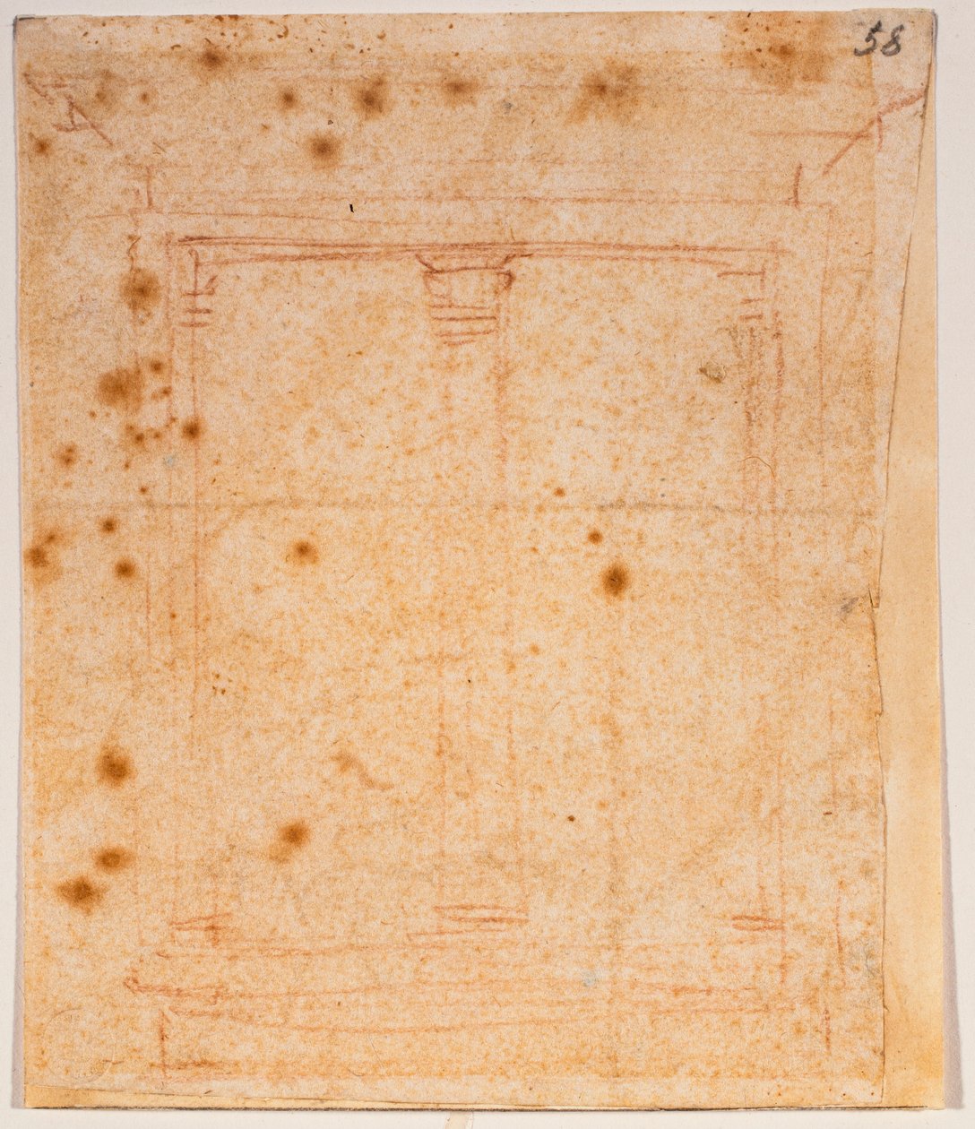 Félköríves ablak alkotó: Michelangelo Buonarroti