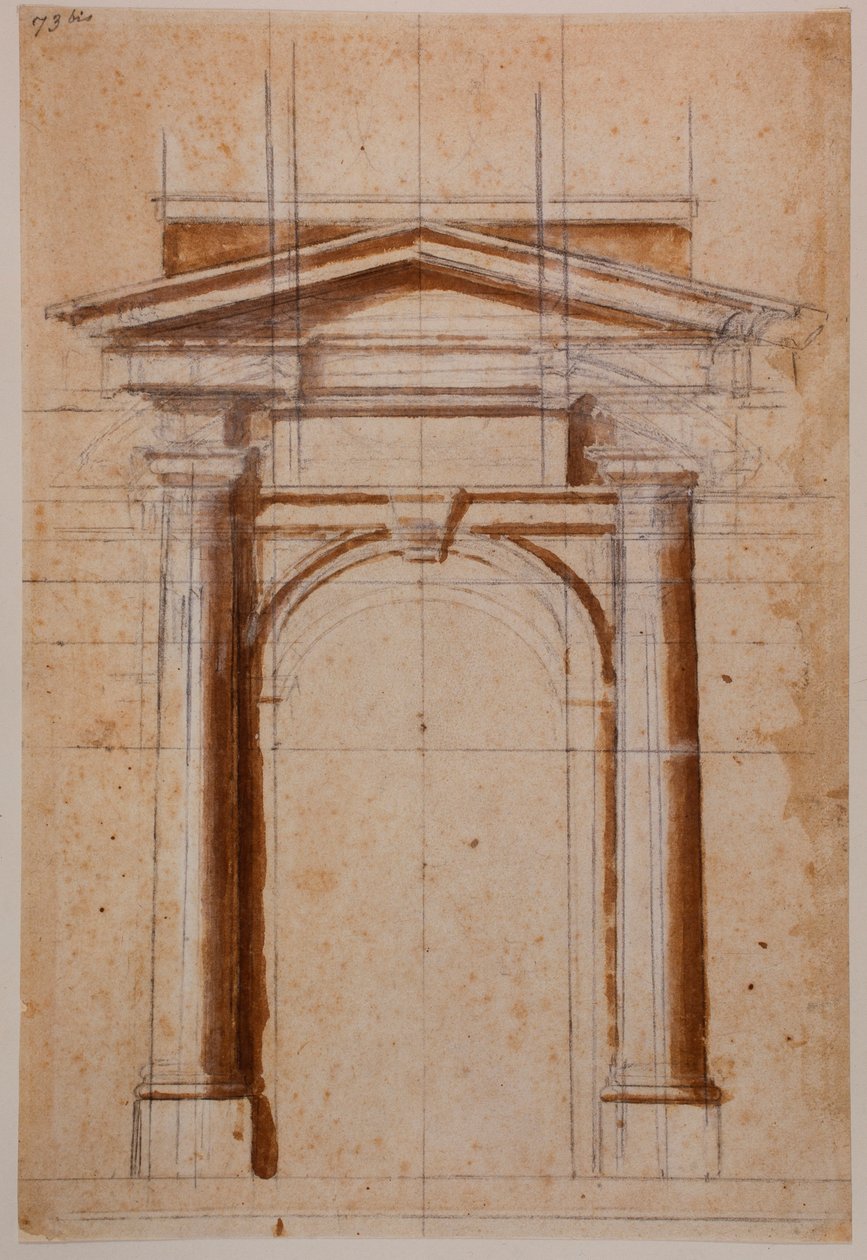 Portál tanulmány alkotó: Michelangelo Buonarroti