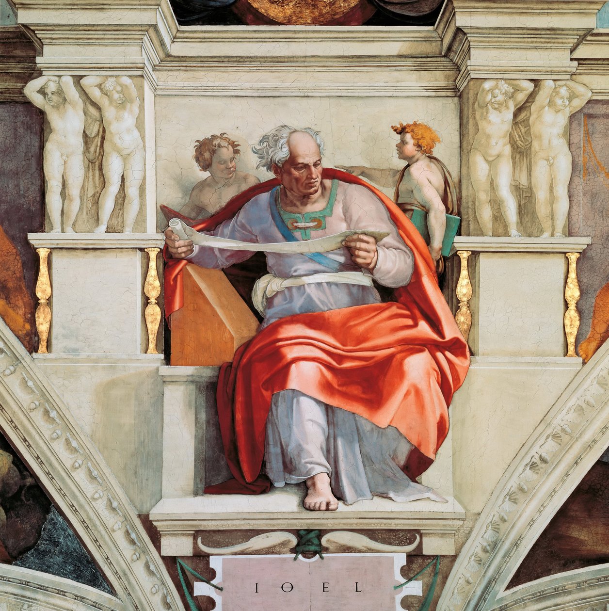 Próféták és szibillák: Joel Sixtus-kápolna mennyezete a Vatikánban, 1508-1512. alkotó: Michelangelo Buonarroti
