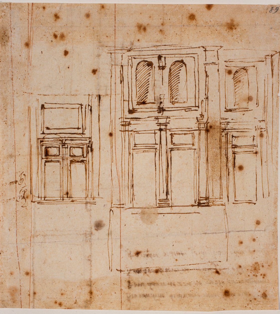 A Laurentian kápolna falitájékoztatói alkotó: Michelangelo Buonarroti