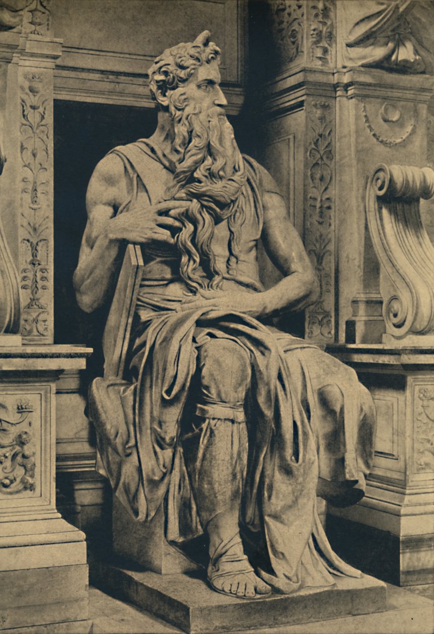 Roma - Vinculis-i Szent Péter-templom - Mózes, MIchelangelo, 1910 alkotó: Michelangelo Buonarroti