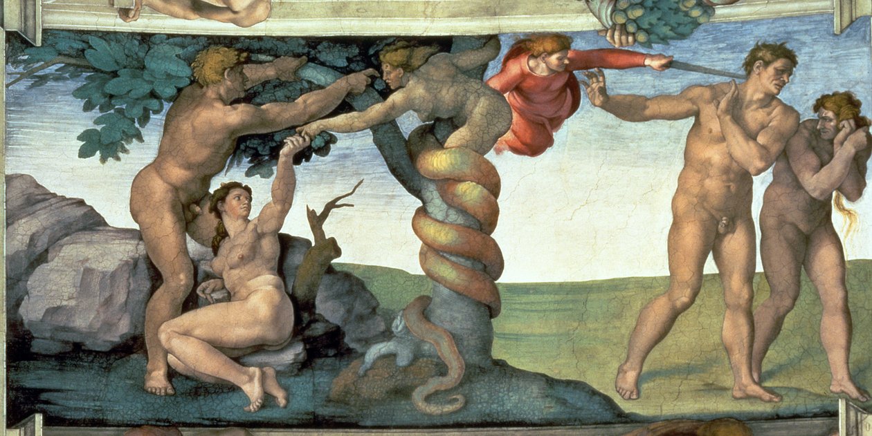 Sixtus-kápolna mennyezete (1508-12): Az ember bukása alkotó: Michelangelo Buonarroti
