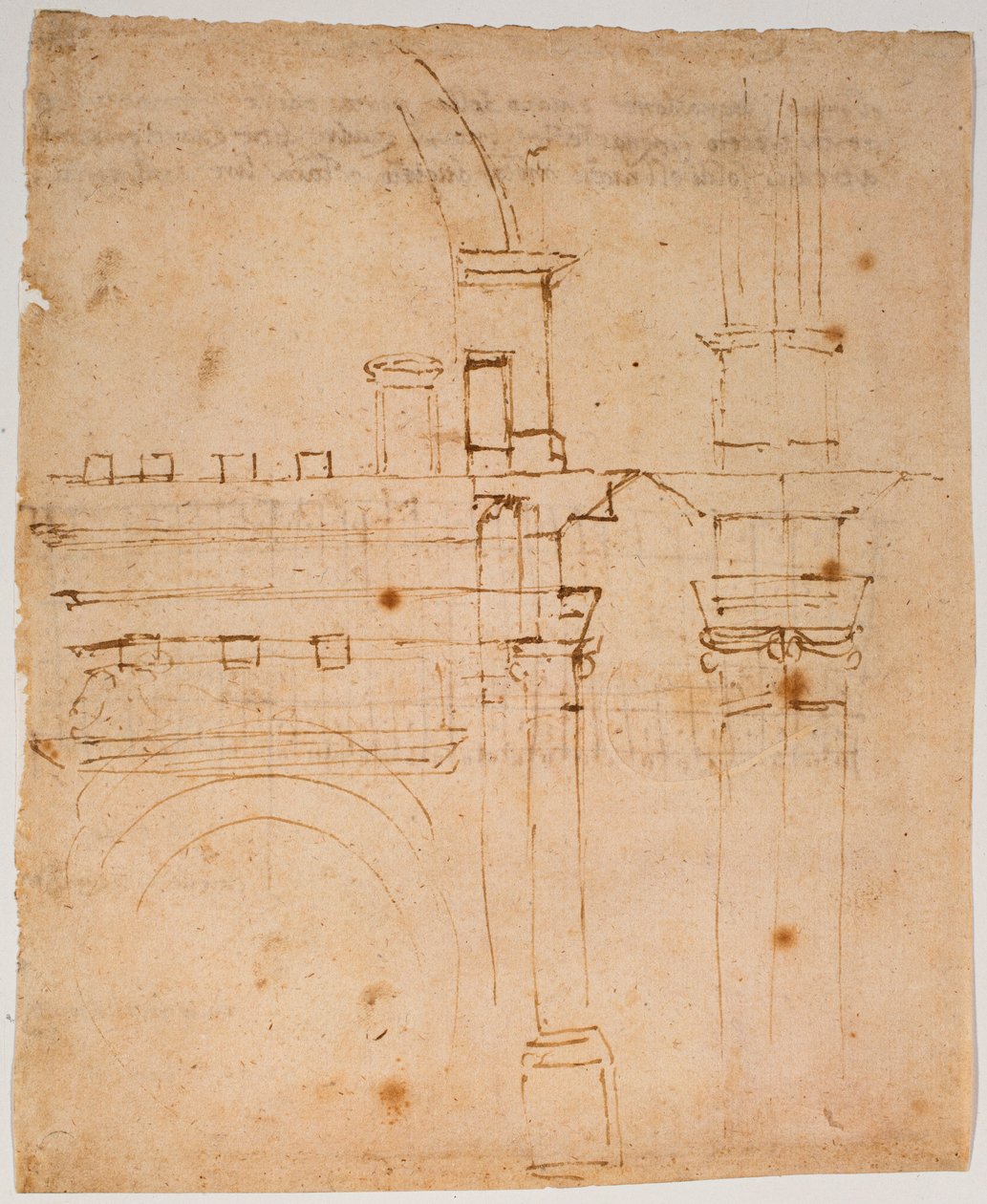A Santa Maria del Fiore kupolájának vázlatai alkotó: Michelangelo Buonarroti