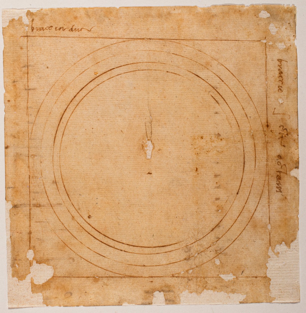 A Santa Maria del Fiore kupolájának vázlatai alkotó: Michelangelo Buonarroti