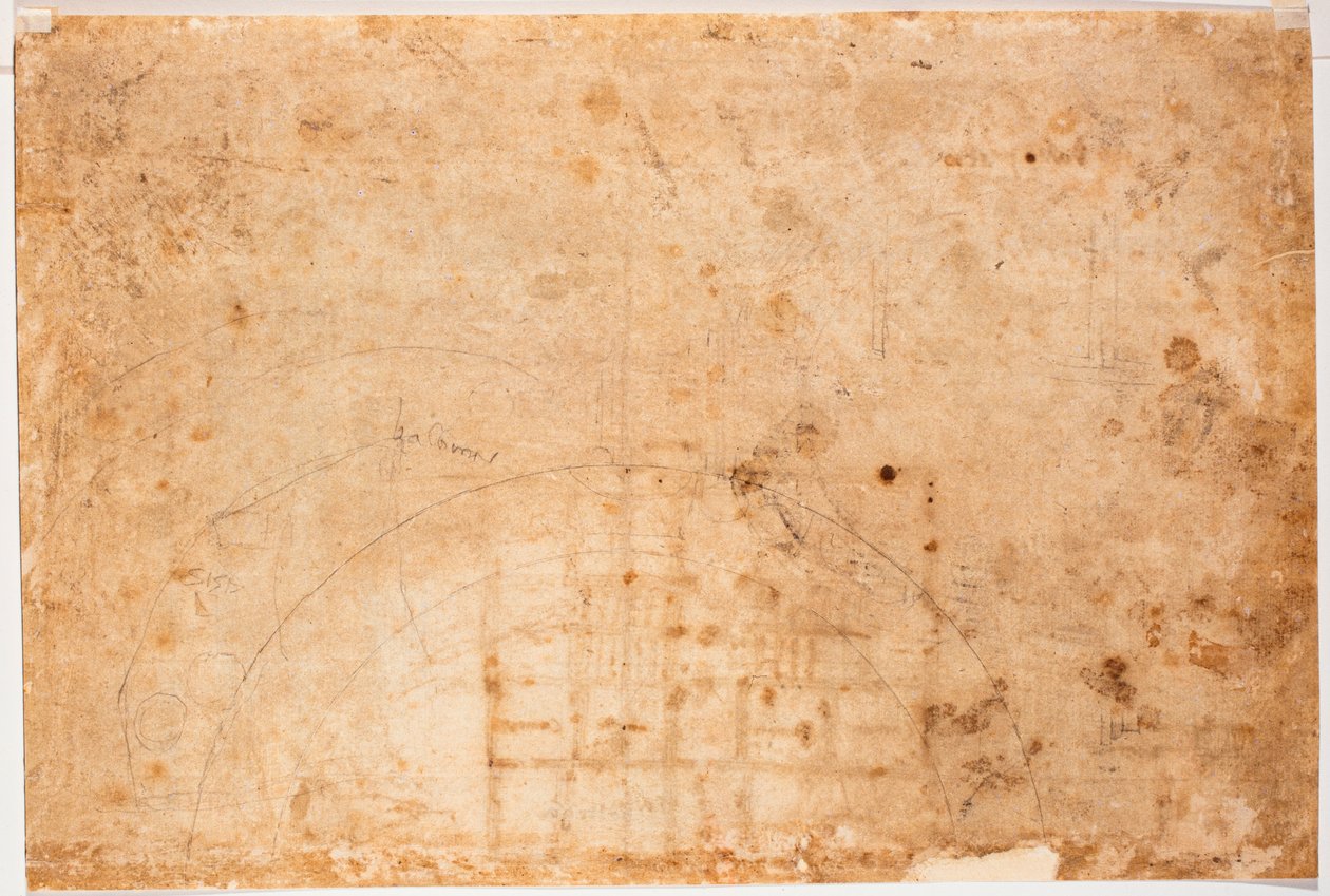 Tanulmányok a Szent Péter kupolához alkotó: Michelangelo Buonarroti
