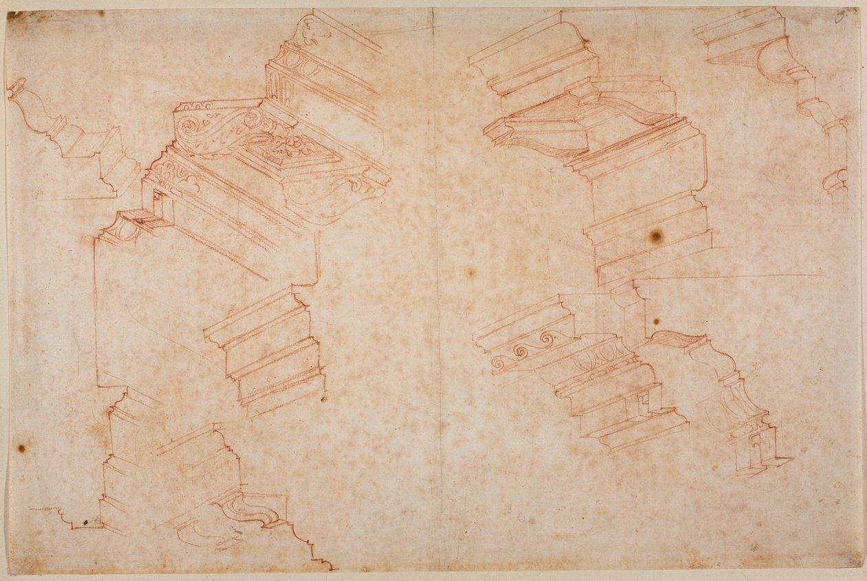 Tanulmányok római kori műemlékekről alkotó: Michelangelo Buonarroti