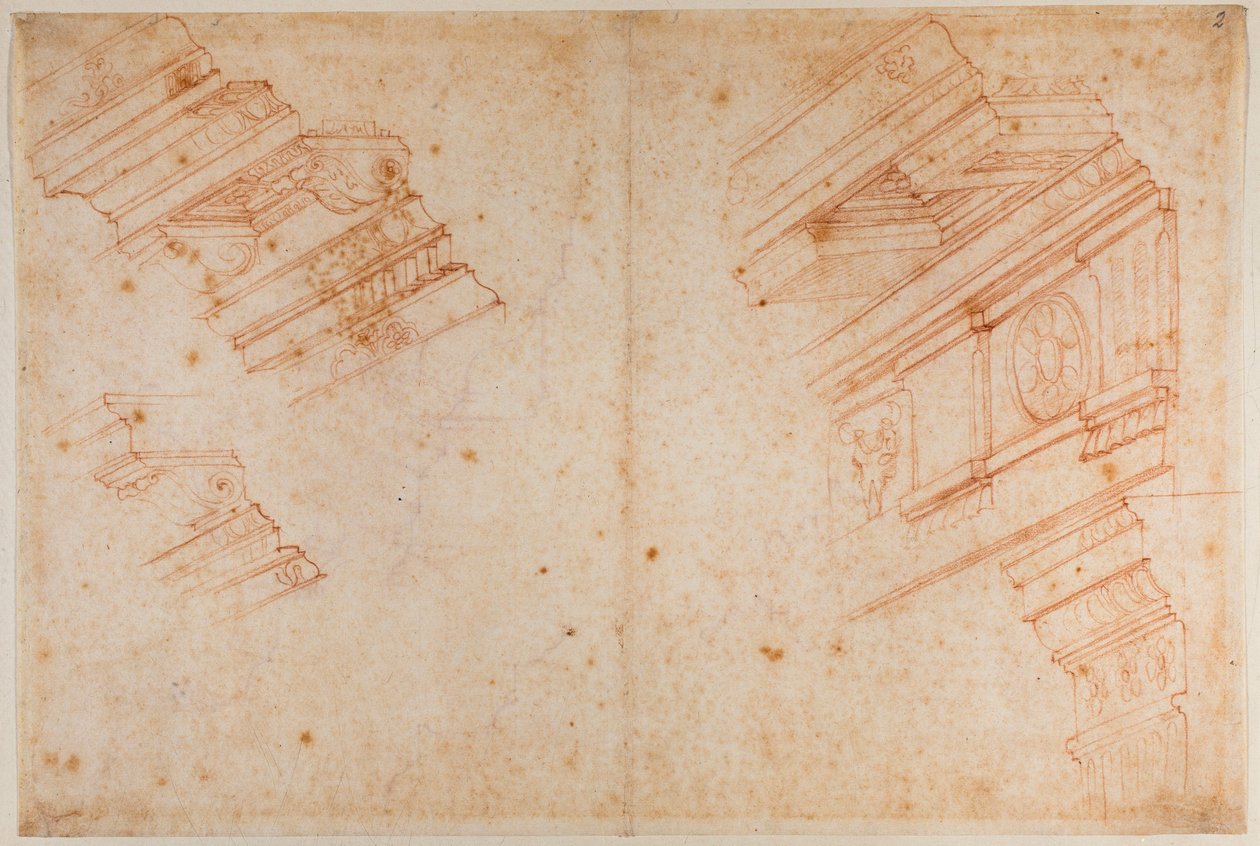 Tanulmányok római kori műemlékekről alkotó: Michelangelo Buonarroti