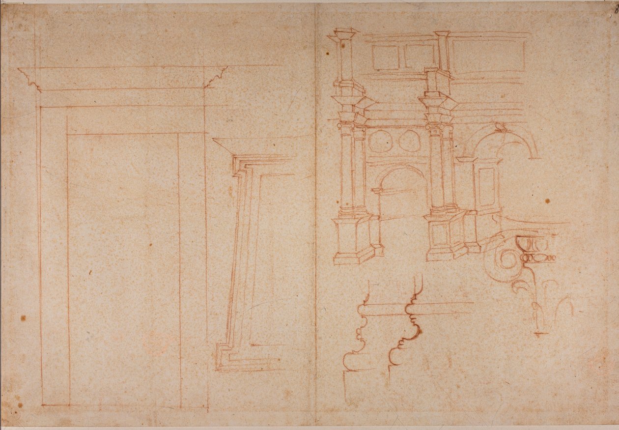Tanulmányok római kori műemlékekről alkotó: Michelangelo Buonarroti