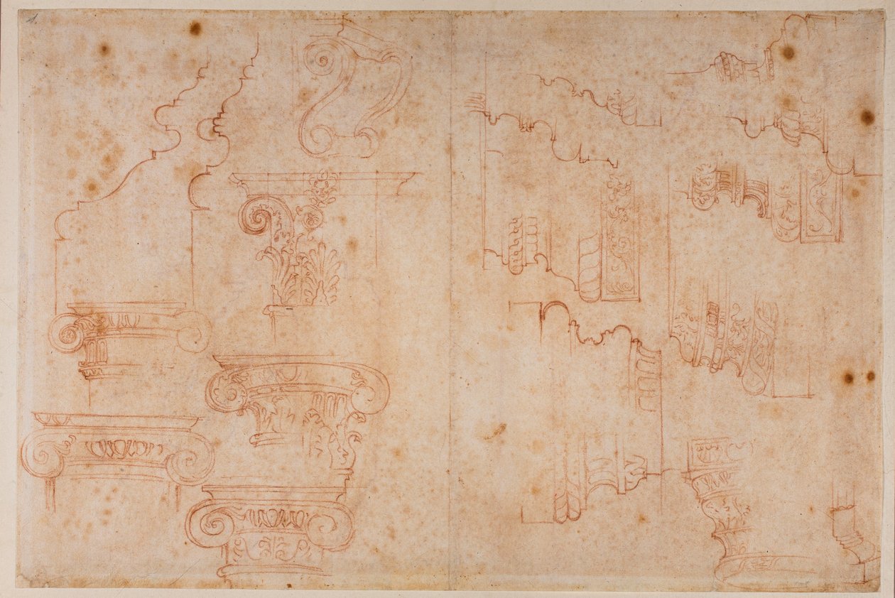 Tanulmányok római kori műemlékekről alkotó: Michelangelo Buonarroti