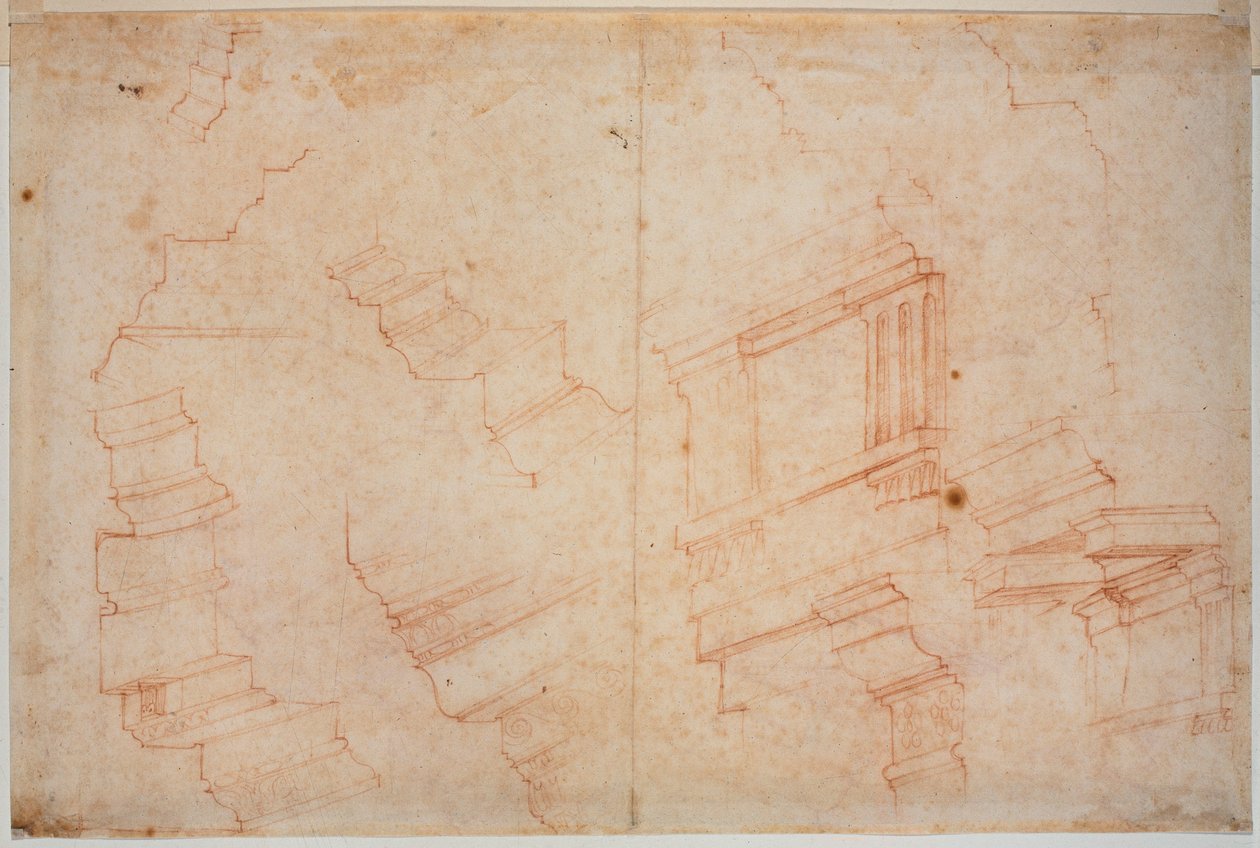 Tanulmányok római kori műemlékekről alkotó: Michelangelo Buonarroti