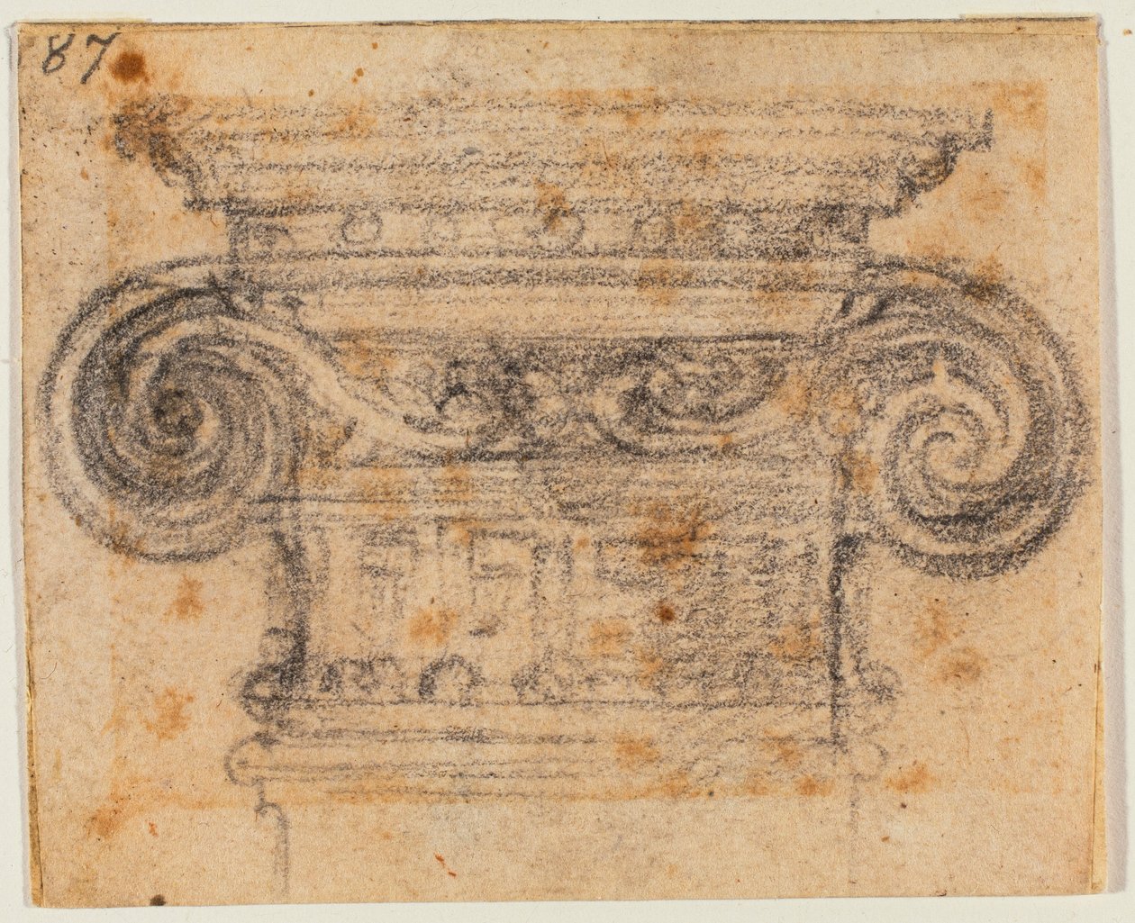 Az ionos tőke tanulmányozása alkotó: Michelangelo Buonarroti