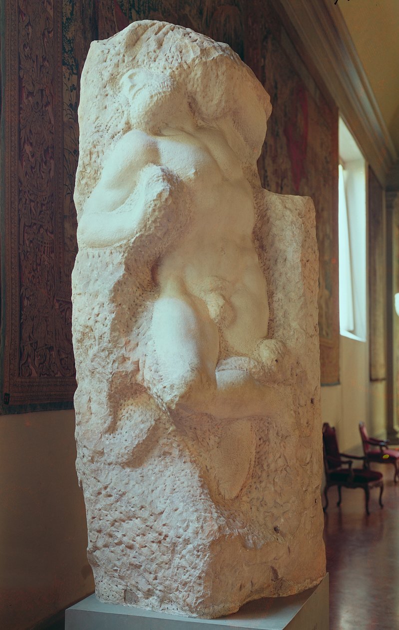 Az ébredő rabszolga, 1519-20 alkotó: Michelangelo Buonarroti