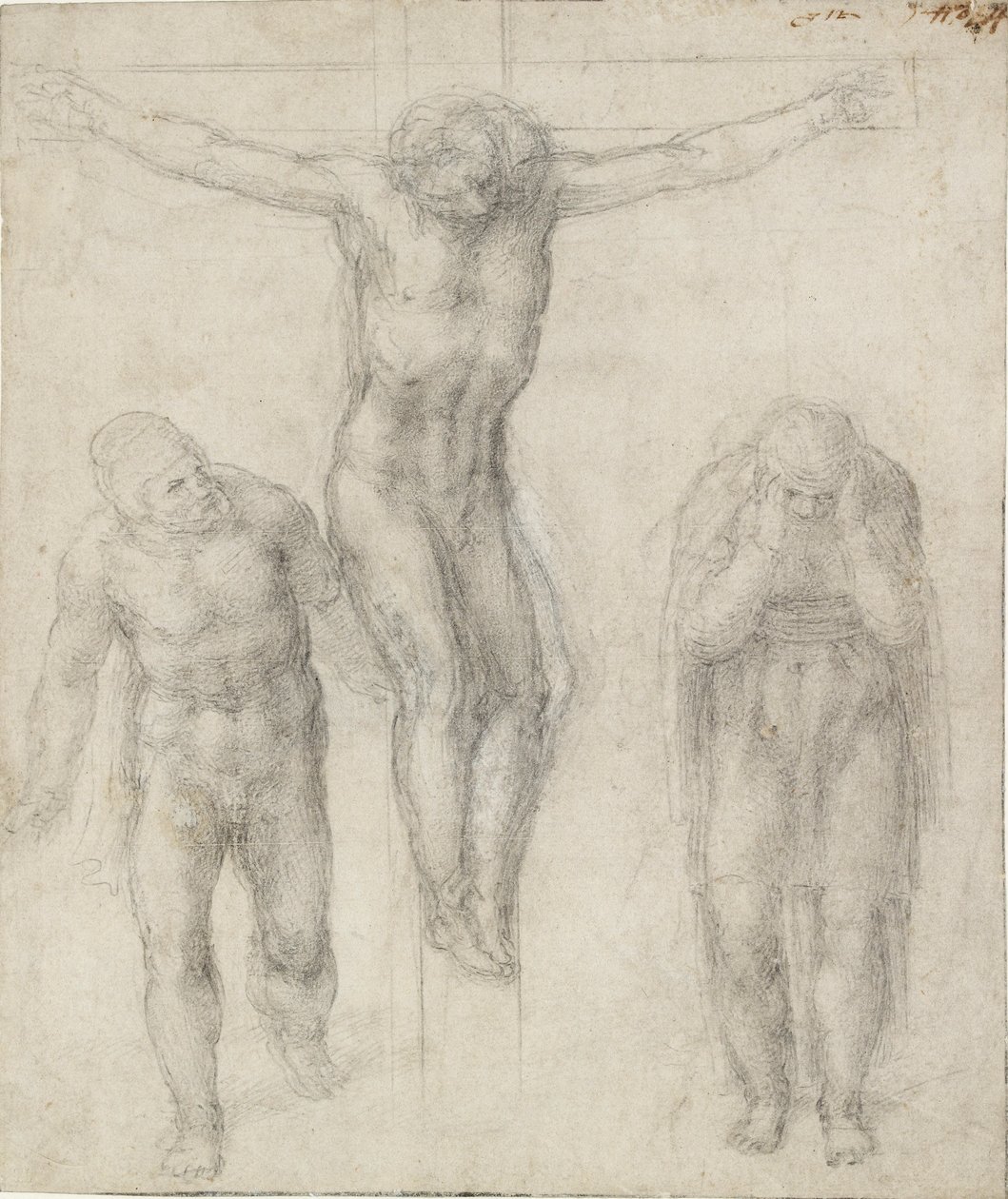 A keresztre feszítés, 16. század alkotó: Michelangelo Buonarroti