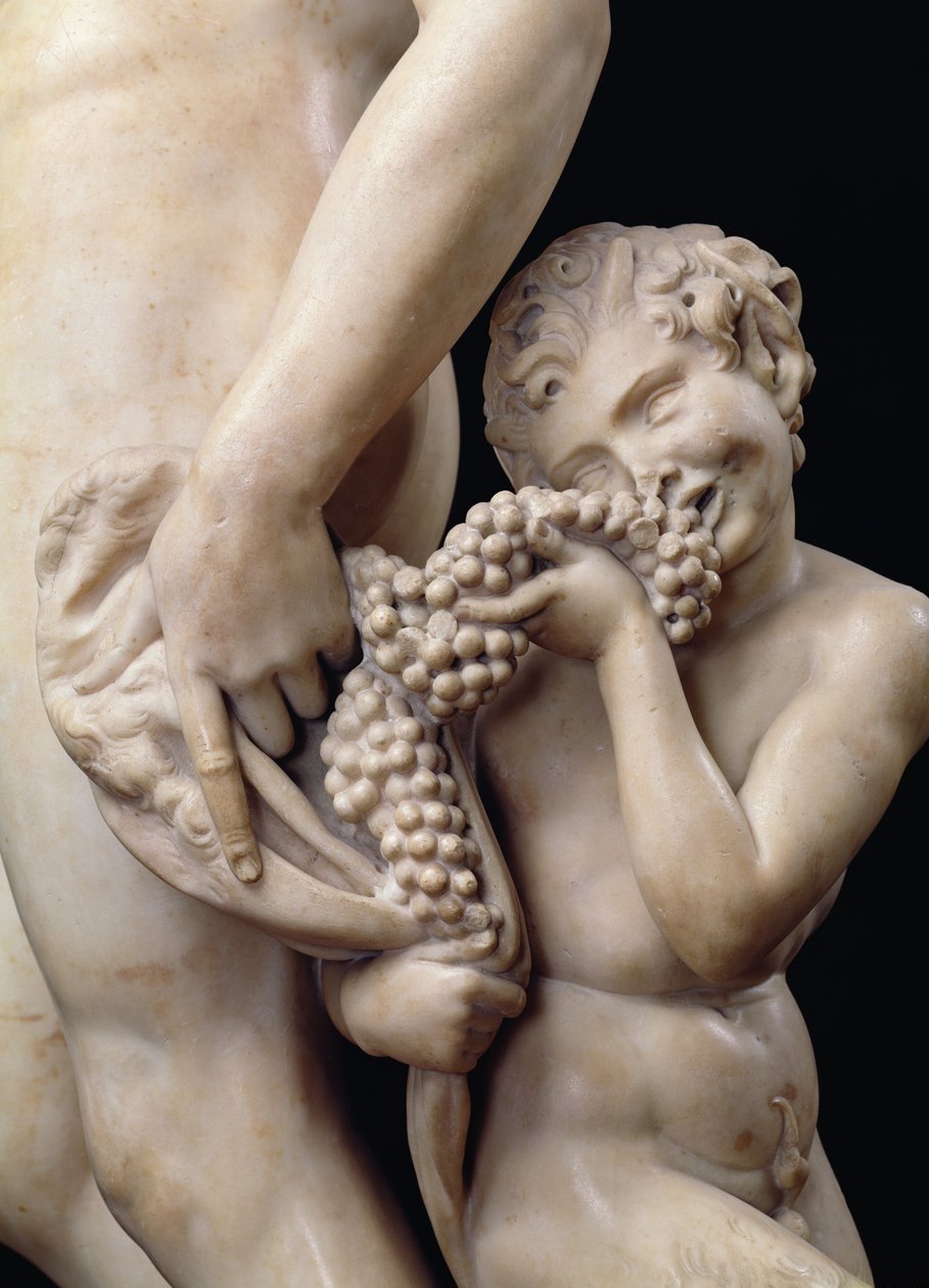 Bacchus részegsége, a szatír részlete, 1496-97 márvány részlet 52672 alkotó: Michelangelo Buonarroti