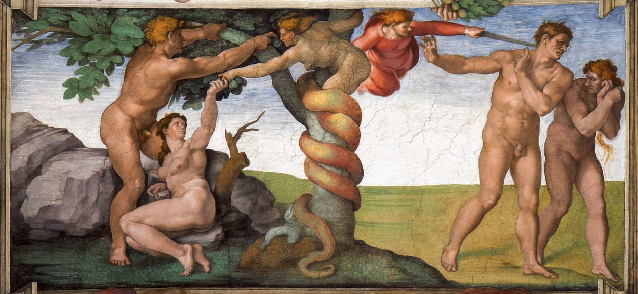 A Kiűzetés a Paradicsomból alkotó: Michelangelo Buonarroti