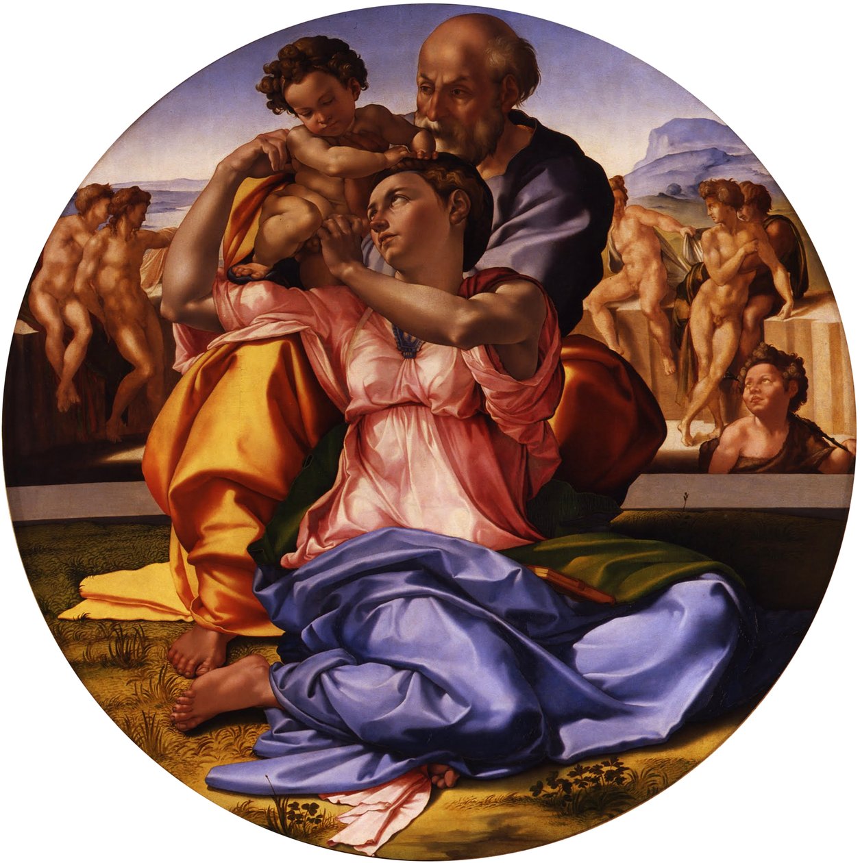 A Szent Család Doni Tondo alkotó: Michelangelo Buonarroti