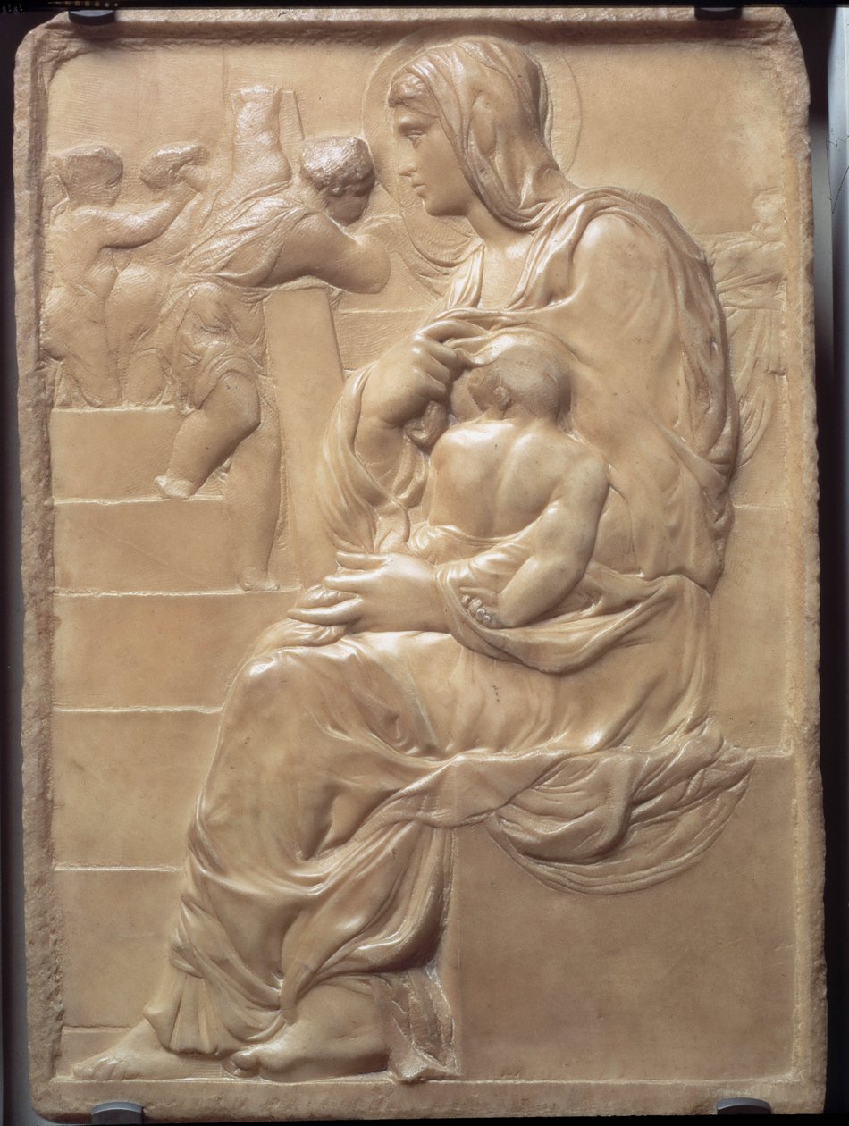 A Lépcső Madonna alkotó: Michelangelo Buonarroti