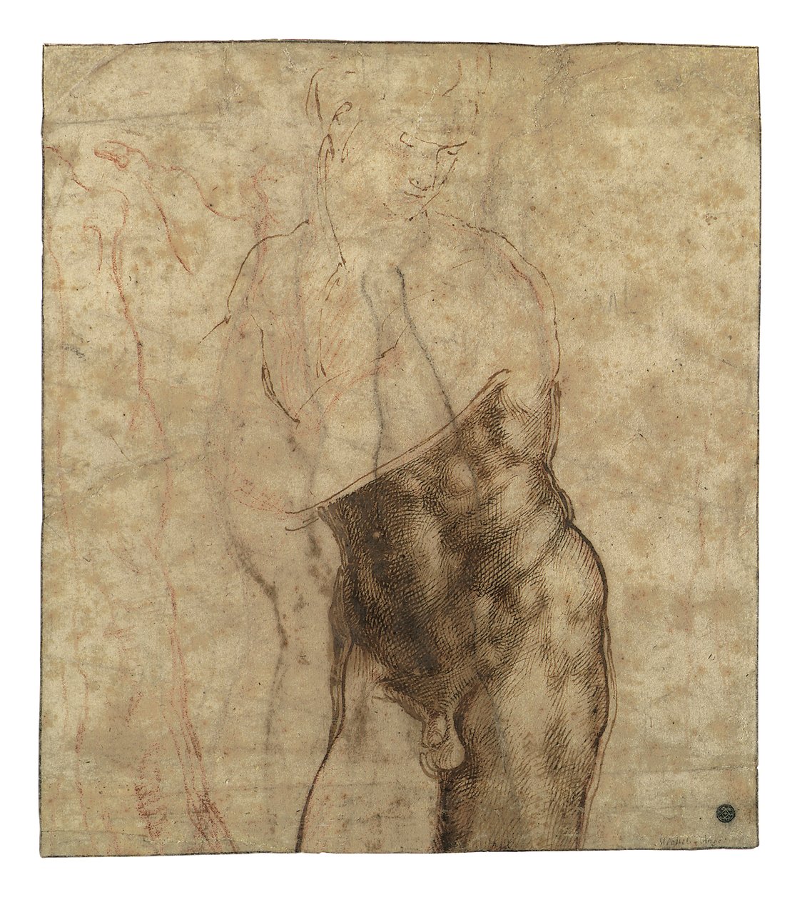 A feltámadt Krisztus, háromnegyed hosszú akt, jobbra néz alkotó: Michelangelo Buonarroti